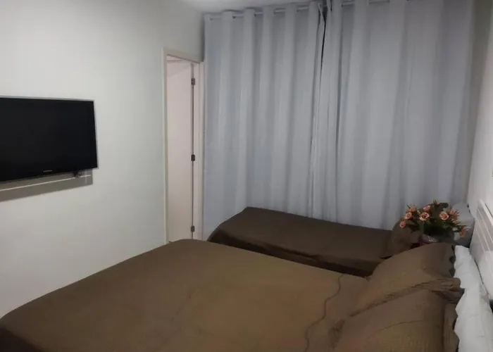 Apt Completo - Ar-Condicionado, Wi-Fi, Piscina, Garagem, Portaria - Aconchegante